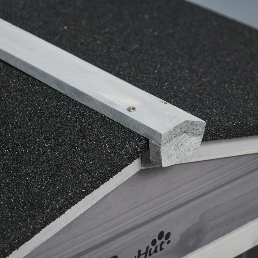 Gabbia per conigli a 2 piani con ruote ¨C zephmum ¨C 157,4x53x99,5 cm grigio