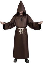 Abito Medievale - Cappotto Marrone - Stile Medievale - Halloween - Carnevale