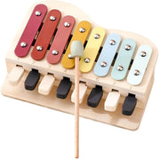 Piano-xylofoon 2 in 1 per bambini di 1-3 anni, strumenti musicali educativi con 8 tasti colorati
