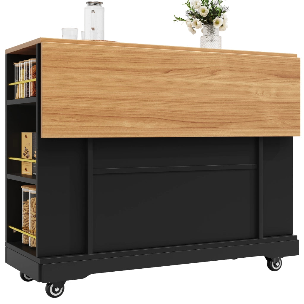 Tavolo da Pranzo Multifunzione con Contenitore ¨C MINIMAL ¨C Effetto Legno Nero