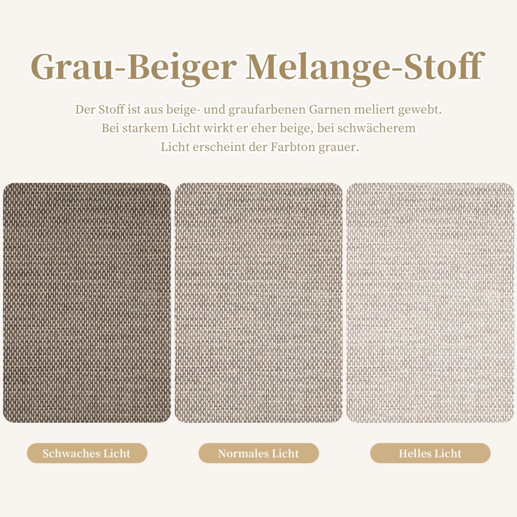 Divano da giardino a 2 posti in acciaio zincato con braccioli in legno-plastica per giardino e terrazzo grigio-beige
