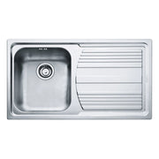 Lavello cucina da incasso Franke LLX611L 86x50 cm 1 vasca con gocciolatoio destro inox satinato