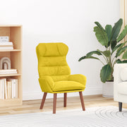 Poltrona Rilassante in Velluto Giallo