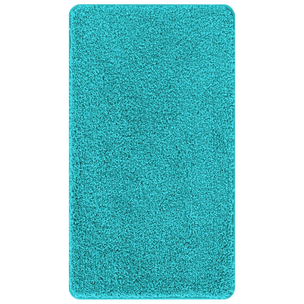 Tappetino da bagno rettangolare turchese 70x120 cm in polipropilene antiscivolo