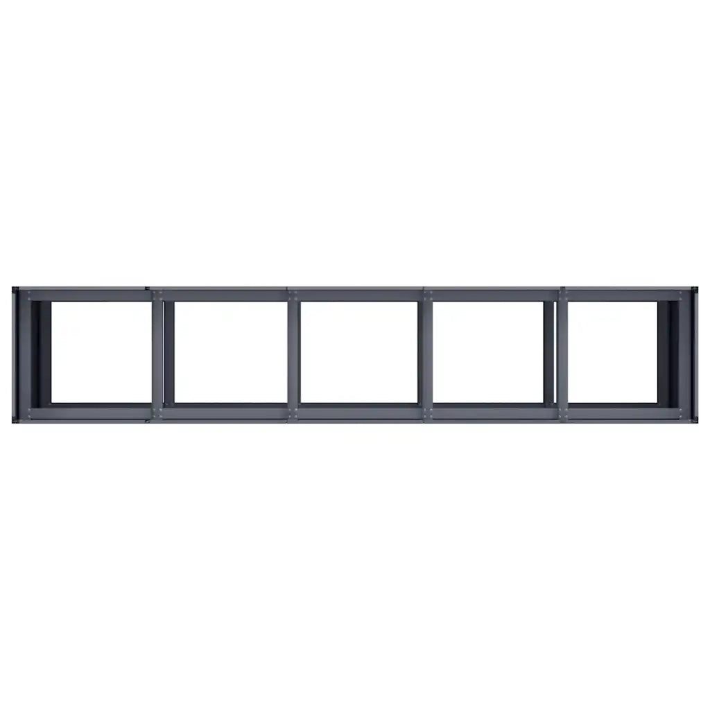 Fioriera Antracite 200x40x80 cm in Acciaio Laminato a Freddo 860726