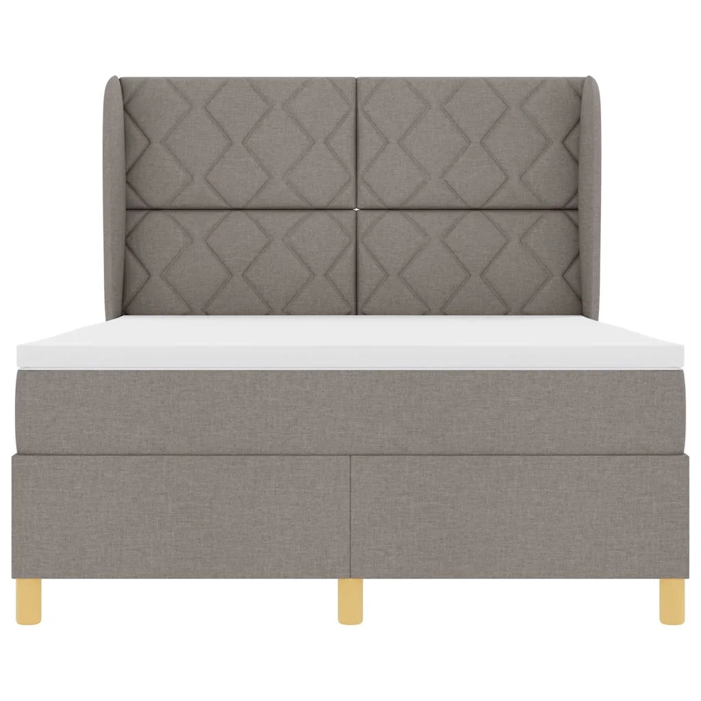 Letto con molle e materasso Grigio Scuro 90x190 cm Tessuto 3340820