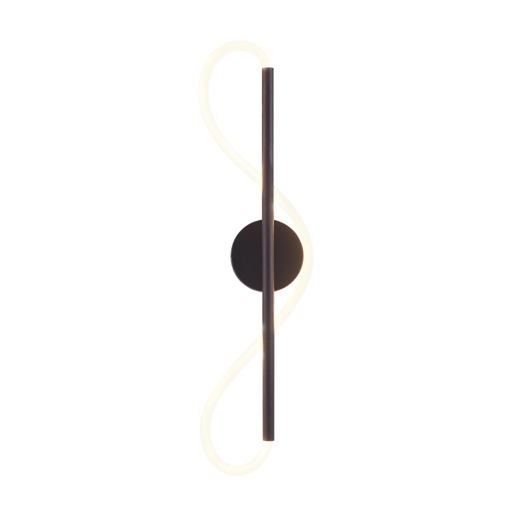 Applique moderna a corda LED Polux EMMA 19W 4000K nera