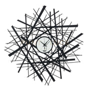orologio shanghai Nero e bianco marmo in Ferro Diametro58cm