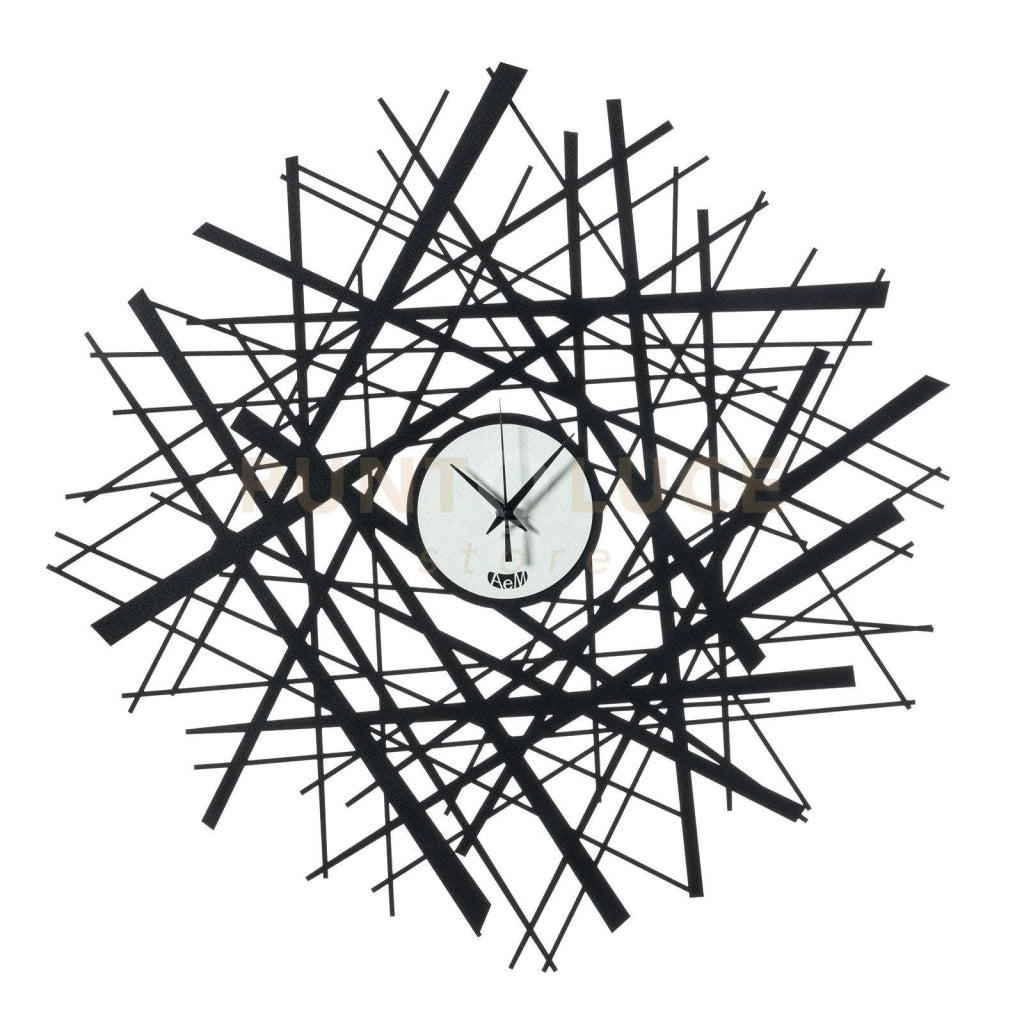 orologio shanghai Nero e bianco marmo in Ferro Diametro58cm