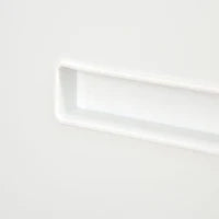 Cassettiera Ufficio con Ruote, Schedario Portadocumenti a 2 Cassetti con Serratura e 2 Chiavi in Acciaio, 39x48x67cm, Bianco