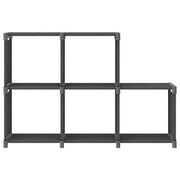 Mensola con 5 Vani a Cubo Grigia 103x30x72,5 cm in Tessuto 322604