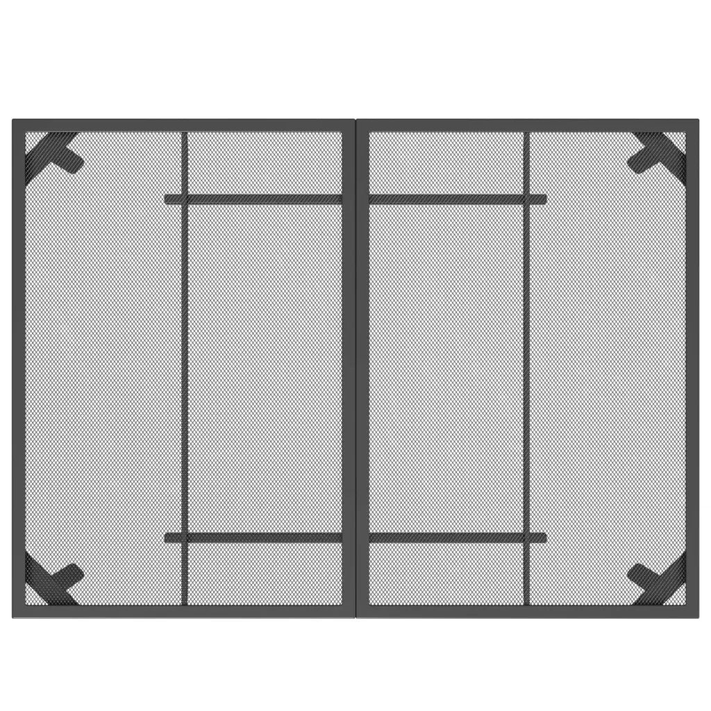 Set da Pranzo da Giardino 5pz | Set Salotto da Giardino Antracite in Rete Metallica