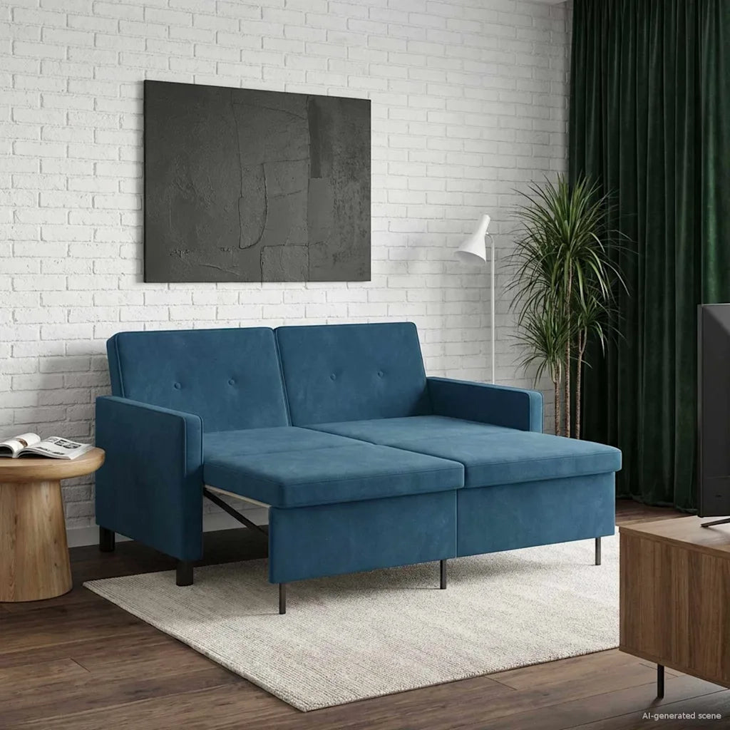 Divano letto Blu Tessuto 42033361