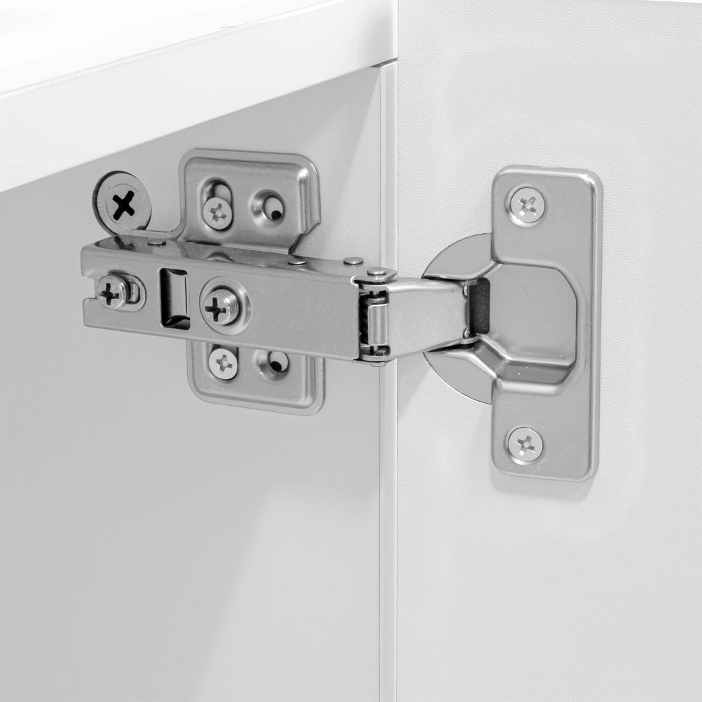 Mobile TV con 2 Ante e Vano Aperto; Apertura Push-to-Open; Stile Moderno; 180??40??41;5 cm; in MDF; Bianco