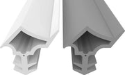 Afdichting kozijn staccio in alluminio 5 m - resistente alla corrente d'aria e al rumore - risparmio sulle spese di riscaldamento - altezza di chiusura 148 mm - larghezza di chiusura 152 mm - afdichting per porte scorrevoli 5 m