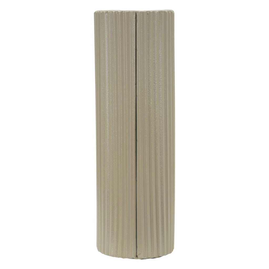 Vaso Decorativo VKH1017, Bianco, Metallo, 21x12x36 cm