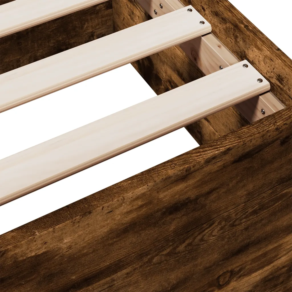 Giroletto con Cassetti Rovere Fumo 90x190 cm Legno Multistrato 3280346