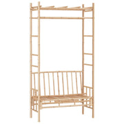 Panchina da Giardino | Panca da Giardino con Pergola 116 cm in Bamb¨´