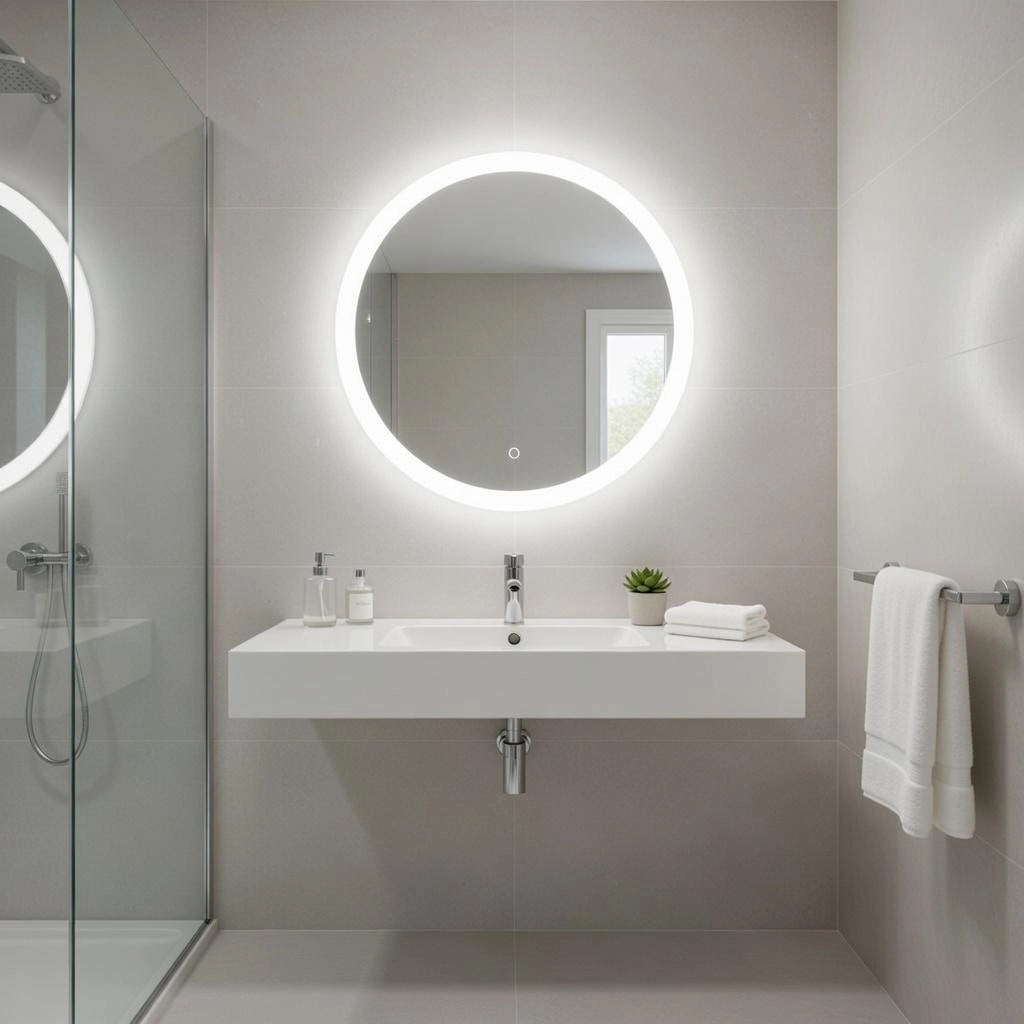 Specchio illuminazione led d.60 cm mod. AUGUSTO