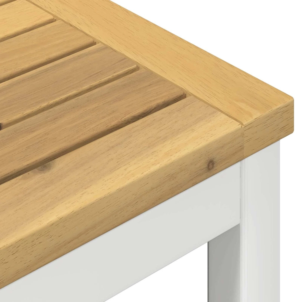 Tavolo Bar da Giardino Bianco 110 x 108,5 x 105 cm 901781