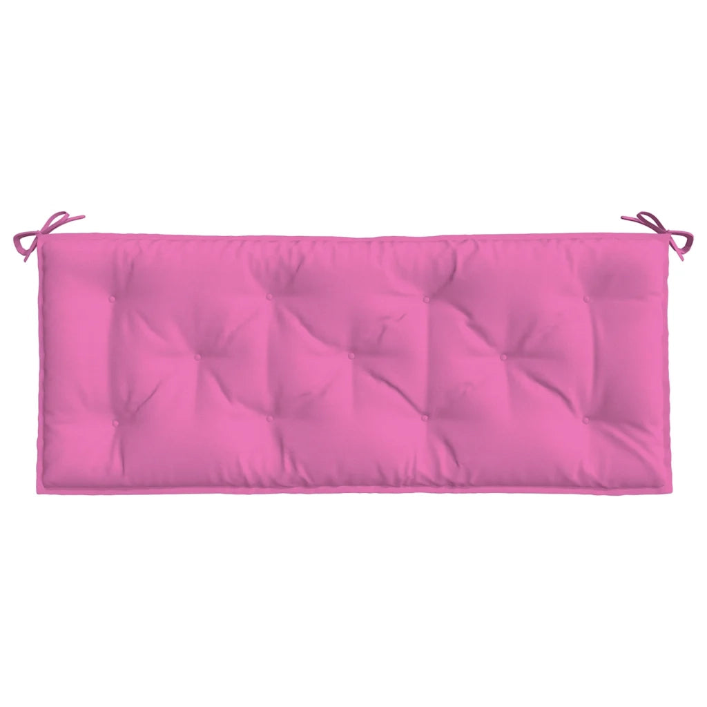Cuscini per Panca da Giardino 2 pz | Cuscini per sedie Rosa 120x50x7 cm in Tessuto