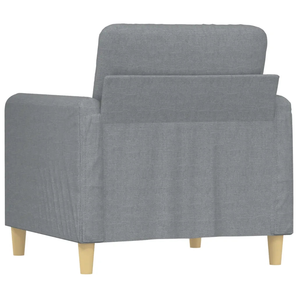 Poltrona-Divano Sedia Grigio Chiaro 60 cm in Tessuto 102239