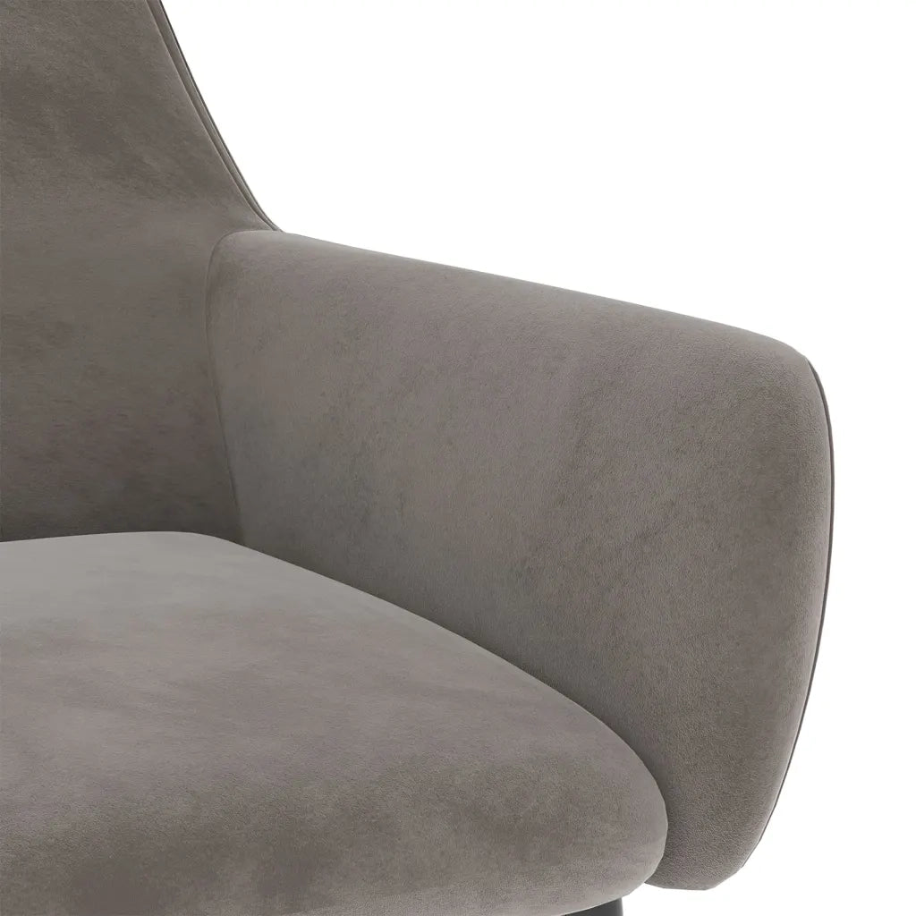 Sedie da Pranzo 2 pz Grigio Chiaro in Velluto 323104