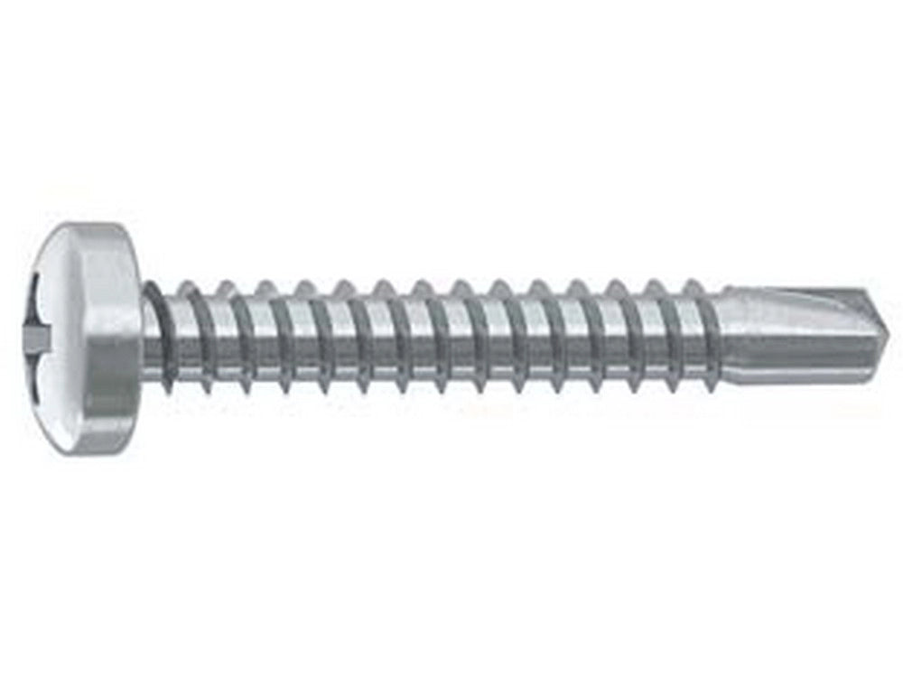 500pz vite autoperforante tc cava ph in acciaio zincato bianco - ø mm.4,8x25 cod:ferx.fer439930