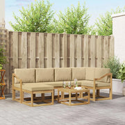 Set di divani da esterno 7 pz Bianco e Beige 3387927