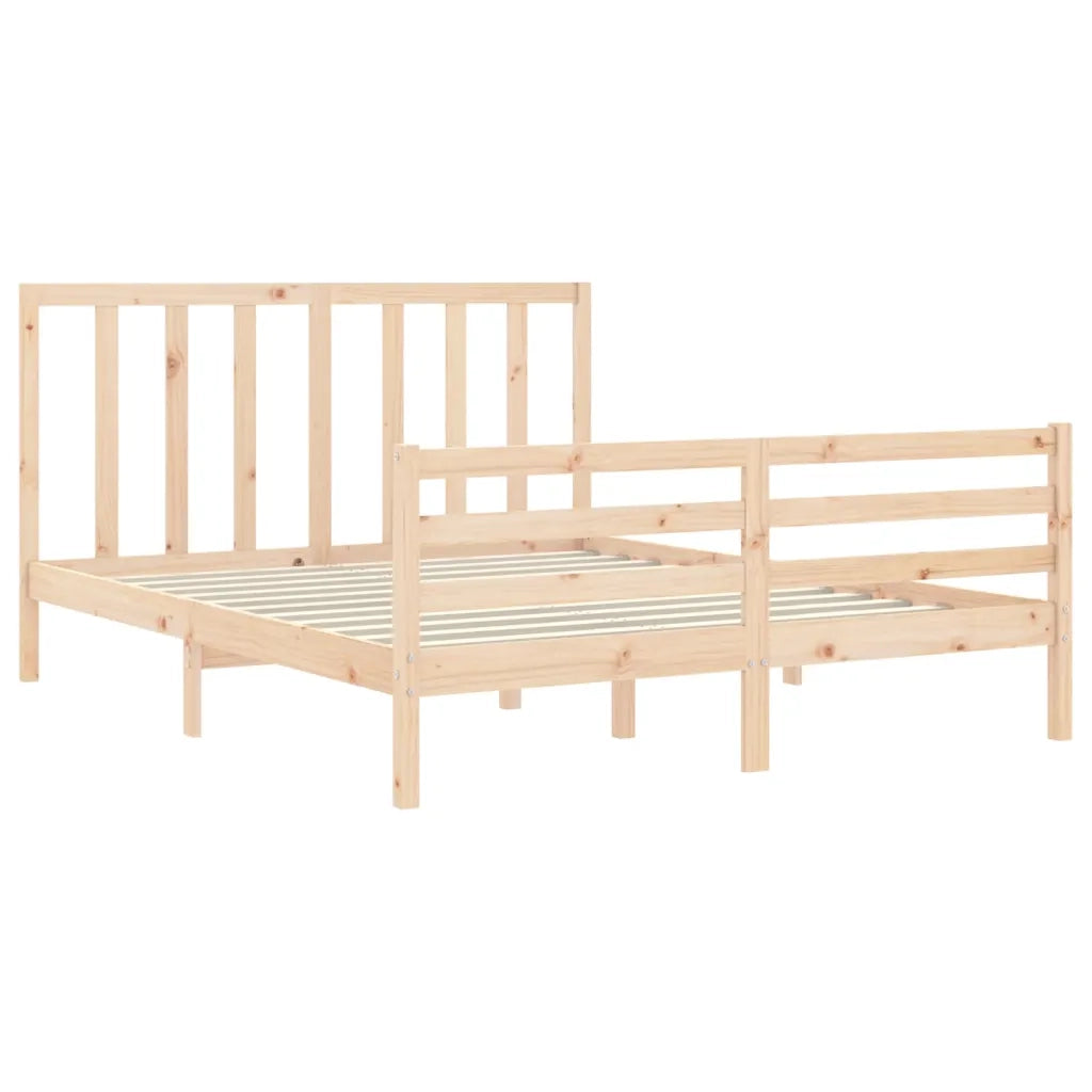 Giroletto senza Materasso-Struttura Letto 160x200 cm in Legno Massello di Pino 487690
