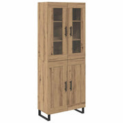 Credenza 2 pz | Madia | Buffet da pranzo | Armadio da pranzo Rovere artigianale Legno multistrato