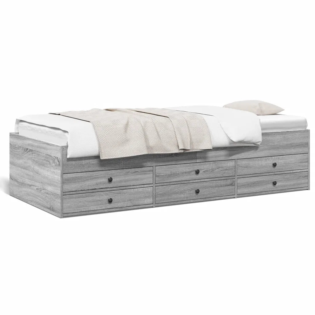 Divano Letto con Cassetti senza Materasso 90x200 cm 3280879