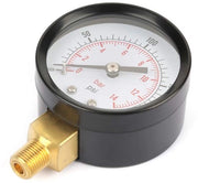 Manometro 0-200psi/0-14bar Ingresso di base NPT 1/8" per Acqua Aria Olio.