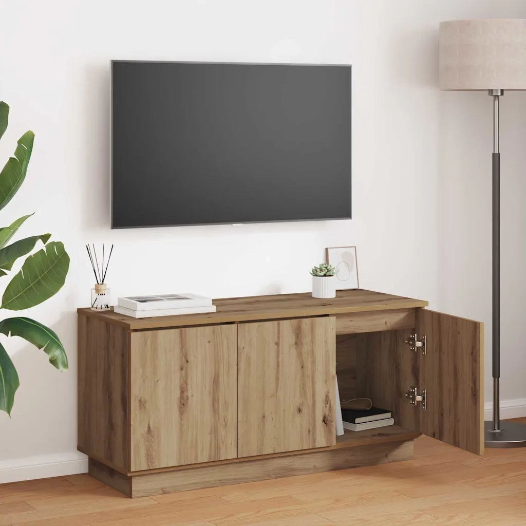 Mobile TV Rovere artigianale 100 x 38 x 49 cm Legno multistrato 869673