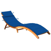 Sdraio sedia a sdraio lettino lettino da giardino terrazza mobili da esterno con cuscino legno massello di acacia 02_0012393