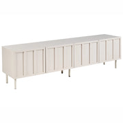 Mobile TV Beige chiaro MDF 4 ante Gambe in metallo Cashmere Design moderno Camera da letto