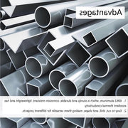 6063 Alluminio Ronde Buis, 17mm OD, 10mm ID, 300mm Lunghezza, Buis di Alluminio senza Fili per Progetti Industriali e DIY