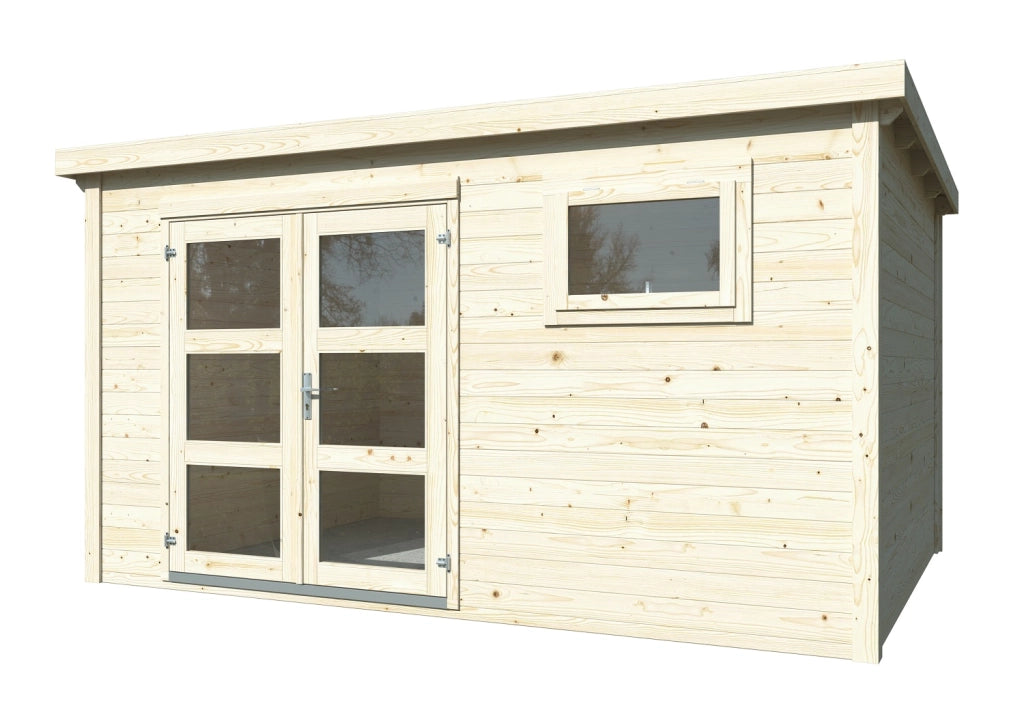 Casetta in legno non trattato Lya B 385X282