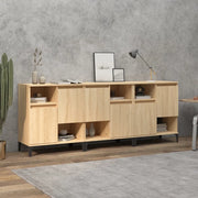 vidaXL Credenze 3pz Rovere Sonoma 60x35x70 cm in Legno Multistrato