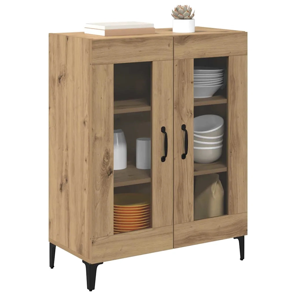 Credenza | Madia | Buffet da pranzo | Armadio da pranzo Rovere artigianale 69,5 x 34 x 90 cm