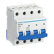 Interruttore magnetotermico 4p 6ka curva c chint serie nb1-63 da quadro din *** ampere 10 ampere, confezione 1