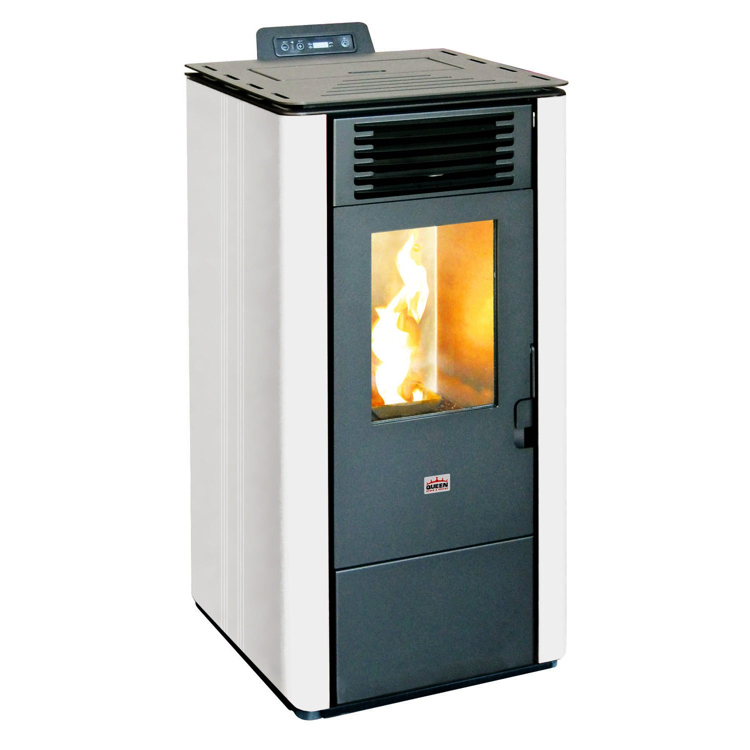 Stufa A Pellet Queen Bianca 8Kw