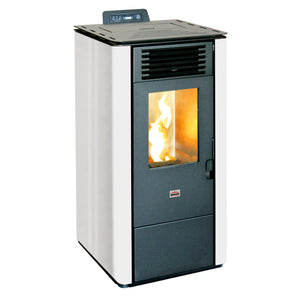 Stufa A Pellet Queen Bianca 8Kw