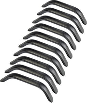 Pomello per cassetti nero - 20 pezzi - Alluminio - Altezza 25 mm - Lunghezza 210 mm - Distanza di montaggio 192 mm - Robusto e duraturo - Maniglie per cassetti