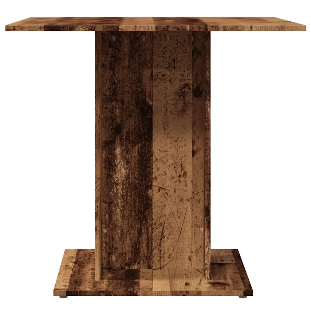 Tavolo da Pranzo Legno Antico 80x80x75 cm in Legno Multistrato