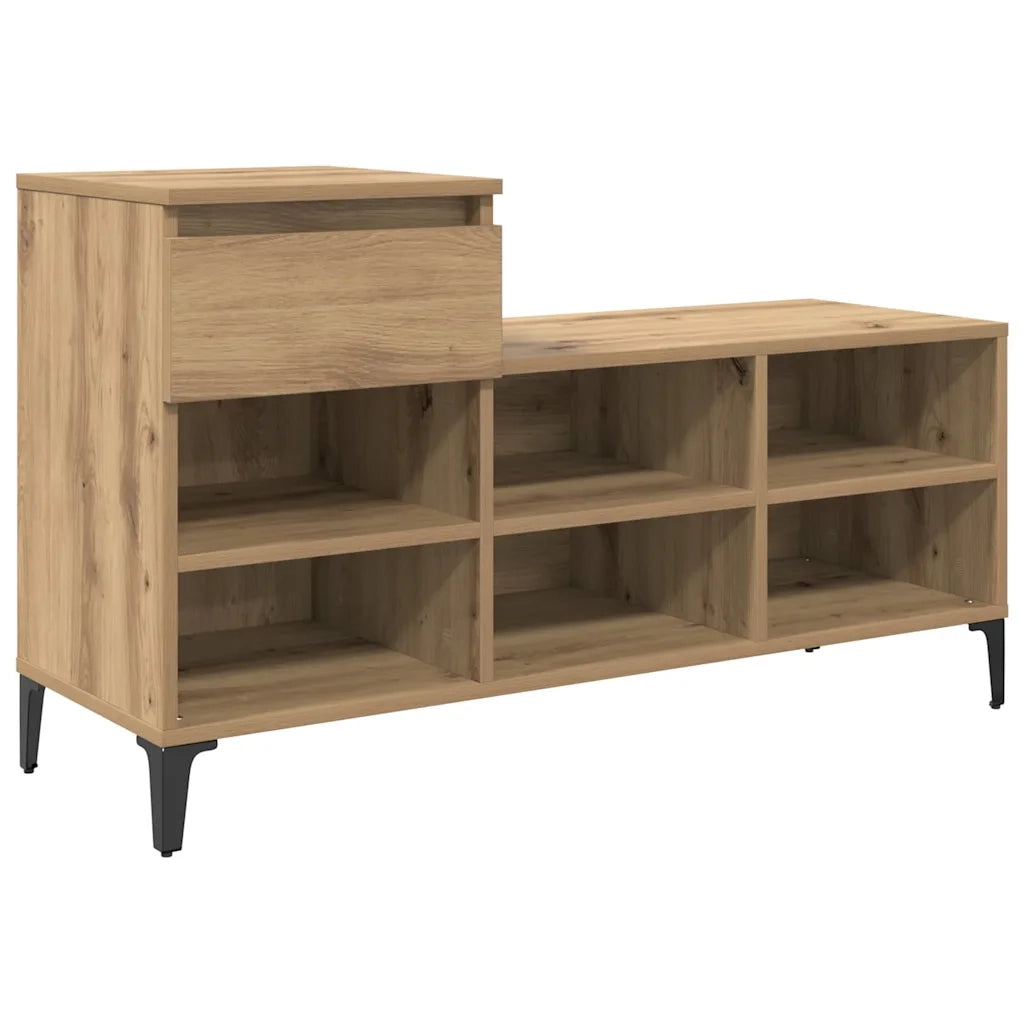 Mobile per scarpe-Scarpiera rovere artigianale 102 x 36 x 60 cm 625405