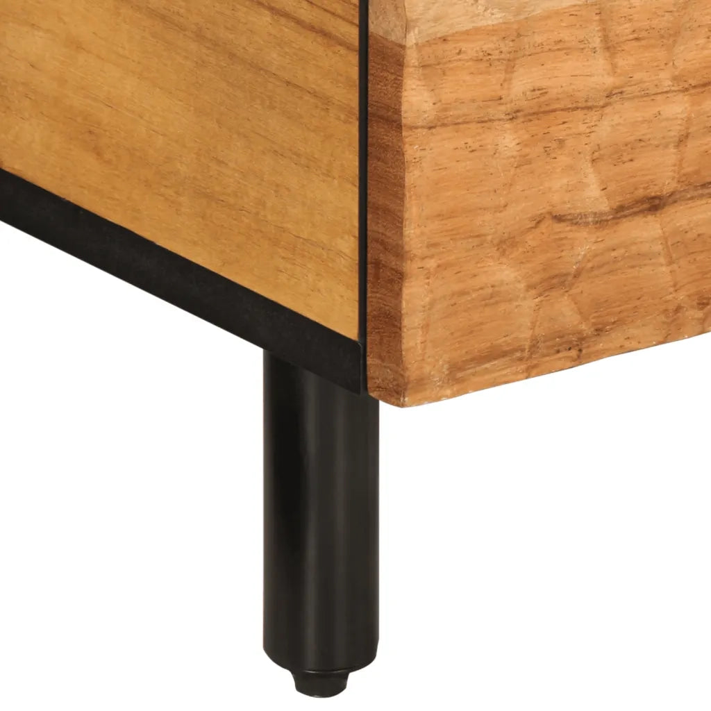 Tavolino da Salotto 80x54x40 cm in Legno Massello di Acacia 356868