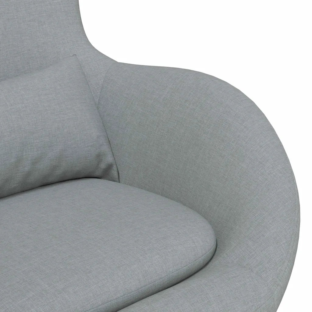 Divano Sedia-Poltrona uovo Grigio chiaro 63 x 73 x 90 cm Tessuto 649961