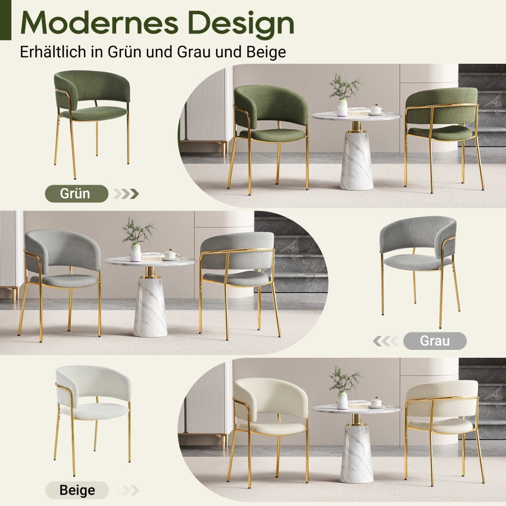 SEDIA da pranzo ergonomica 45,72x45,72 cm in corda verde con piedini regolabili