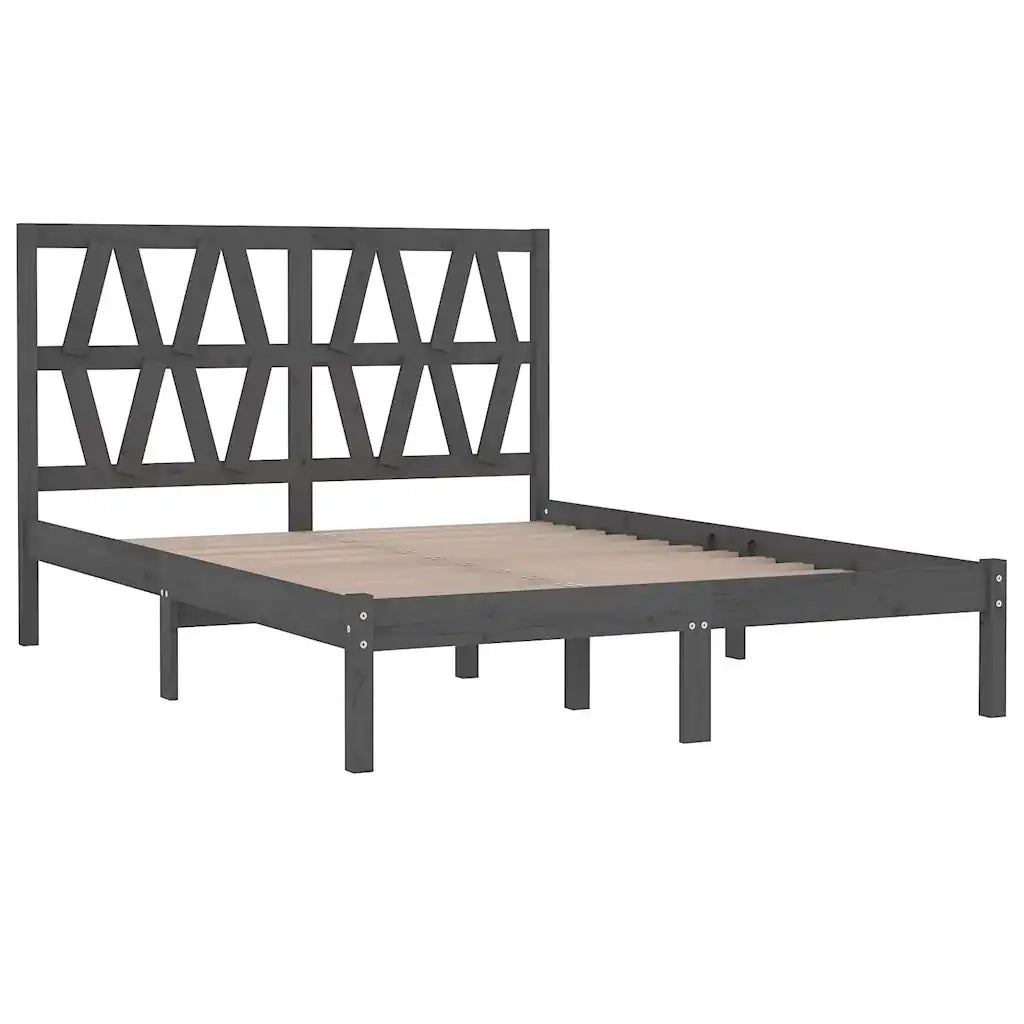 Giroletto Grigio in Legno Massello di Pino 200x200 cm 3104020
